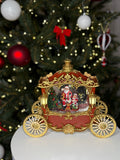 Pozytywka karoca ze Świętym Mikołajem i choinką