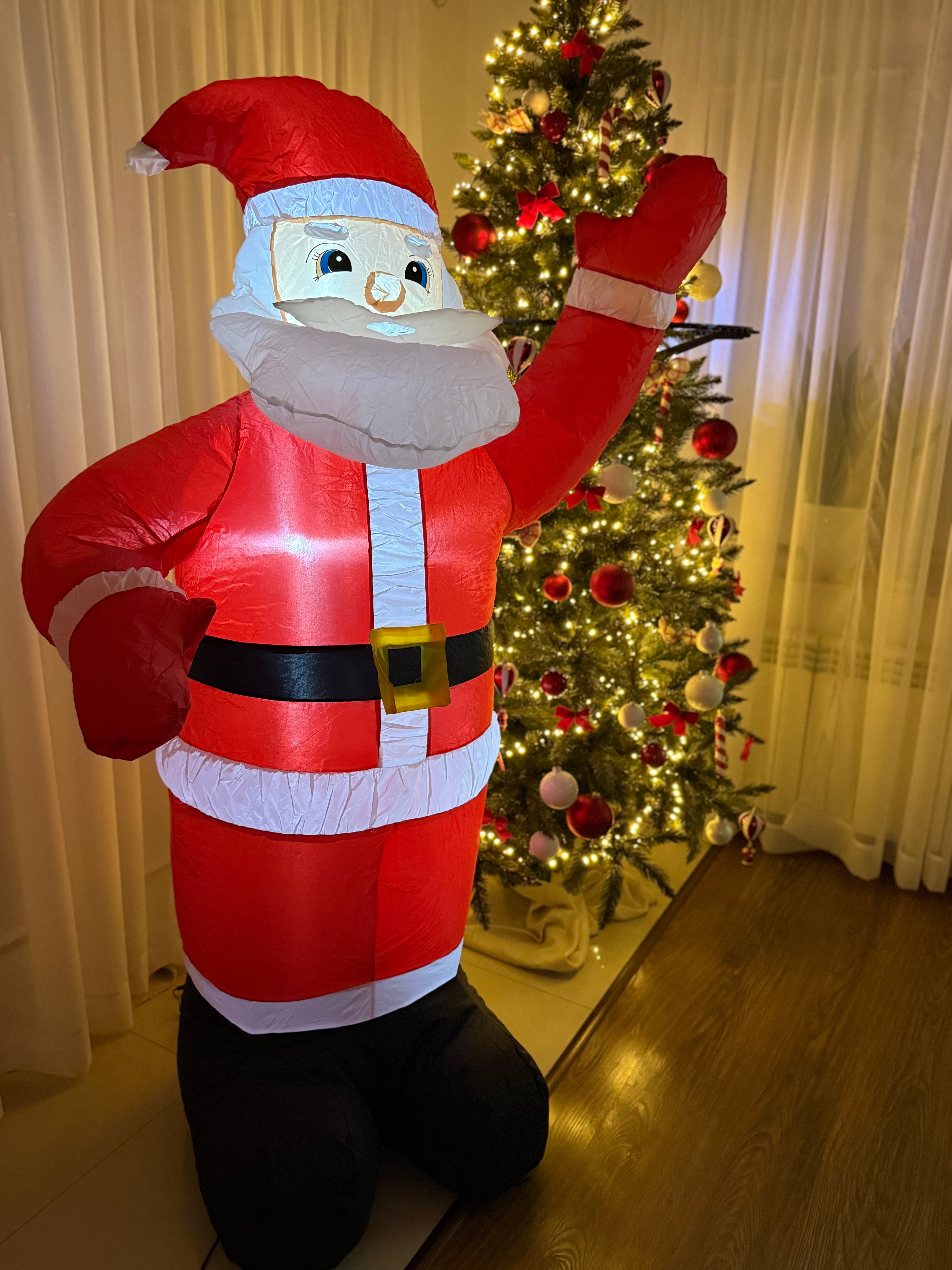 Dmuchany Święty Mikołaj 180cm
